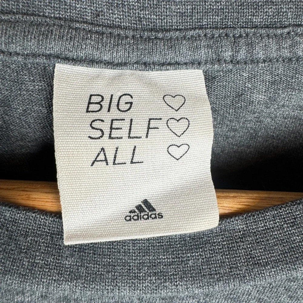 Adidas Big Self All Heart T Shirt Dark Gray Mens Size‎ Large Skater Streetwear